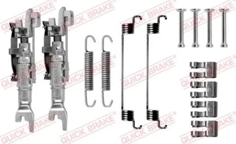 Монтажний набір гальмівної колодки FIAT 500, 500 C, PANDA, PUNTO FORD KA 0.9-Electric 09.99- QUICK BRAKE 105-0783S