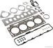 Комплект прокладок двигуна (верх) RENAULT GRAND SCENIC II, GRAND SCENIC III, LAGUNA II, MEGANE, MEGANE II, MEGANE III, SCENIC II, SCENIC III SUZUKI GRAND VITARA II 1.9D 11.02- JAKOPARTS J1248039 (фото 1)