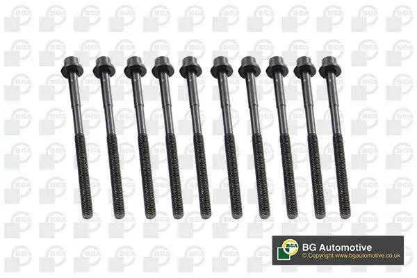 Комплект болтів з головкою системи TORX з чорного металу BGA BK3604 (фото 1)