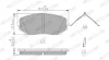 Комплект гальмівних колодок передн, MAZDA CX-7, CX-9 MITSUBISHI ECLIPSE CROSS, GRANDIS, L200 / TRITON, OUTLANDER III, PAJERO PININ I 1.5-3.7 10.99- FERODO FDB5285 (фото 2)