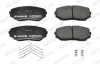 Комплект гальмівних колодок передн, MAZDA CX-7, CX-9 MITSUBISHI ECLIPSE CROSS, GRANDIS, L200 / TRITON, OUTLANDER III, PAJERO PININ I 1.5-3.7 10.99- FERODO FDB5285 (фото 3)