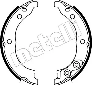 Комплект гальмівних колодок (барабанних) Metelli 53-0089