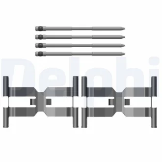 Монтажний набір гальмівних колодок передн LAND ROVER DEFENDER, DISCOVERY V, RANGE ROVER IV, RANGE ROVER SPORT II 2.0-5.0 08.12- Delphi LX0796