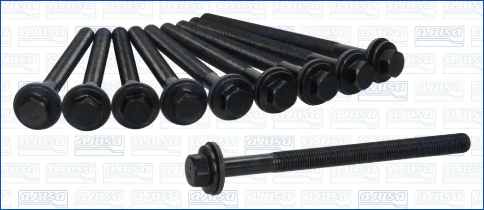 Комплект болтів ГБЦ FORD FOCUS IV, GALAXY III, GALAXY MK III, KUGA III, MONDEO V, RANGER, RANGER IV, S-MAX, TOURNEO CUSTOM V362, TOURNEO CUSTOM V710, TRANSIT CUSTOM V362 2.0D/2.0DH 12.15- AJUSA 81071700 (фото 1)
