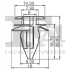 Кліпса кріплення (затискач) Fischer Automotive One (FA1) 10-40011.5 (фото 2)