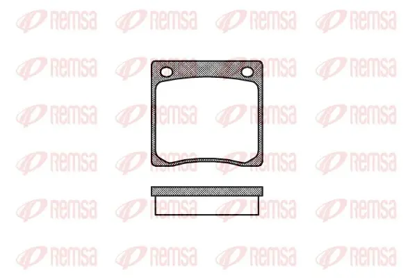 CITROEN гальмівні колодки задн. ZX 91-,Xsara,Peugeot 206-309,Renault 19,Clio,Megane I REMSA 0067.00 (фото 1)