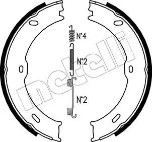 Комплект гальмівних колодок (барабанних) Metelli 53-0246K
