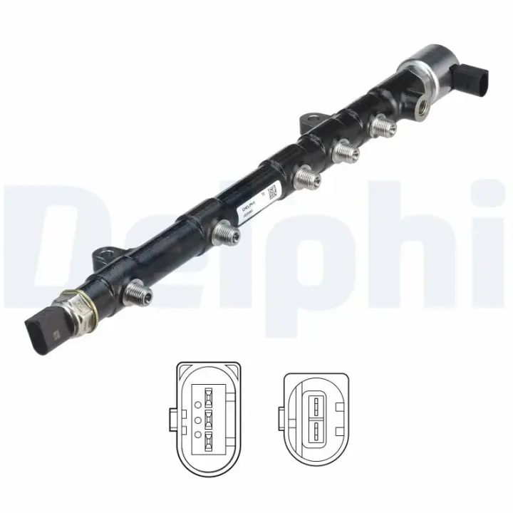 Елементи паливної системи (рейка) JCB Delphi 28252069-12B1 (фото 1)