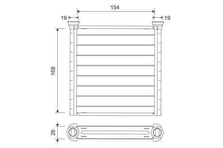 VALEO BMW Радіатор опалення 1 (F40), 2 Active Tourer (F45), 2 Gran Tourer (F46), X1 (F48), i3 (I01) -20 Valeo 811649