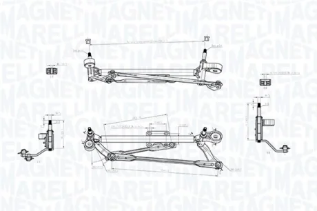 OPEL Трапеція склоочисника (без двиг.) CORSA D 06- MAGNETI MARELLI 085570702010