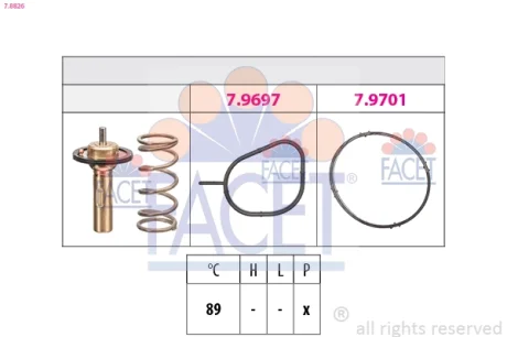 Термостат FACET 7.8826