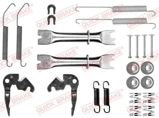 Монтажний набір гальмівної колодки NISSAN NV200, NV200 / EVALIA 1.5D/1.6 02.10- QUICK BRAKE 105-0033S-02 (фото 1)