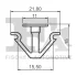 FISCHER VW Затискач TOUAREG (7LA, 7L6, 7L7) 3.0 V6 TDI 04-10 Fischer Automotive One (FA1) 11-10028.10 (фото 2)