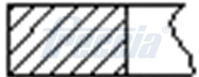 Кільця поршневі, комплект VAG STD 74,50 mm. 1 cyl. FRECCIA FR10-506100