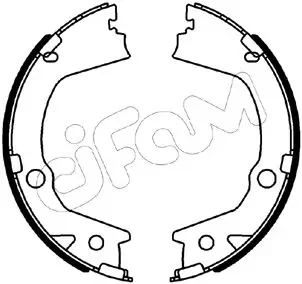 SSANGYONG Комплект барабанних колодок ACTYON II 2.0 12- CIFAM 153-562