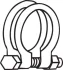 Хомут глушника Mercedes, Fiat,Peugeot d=45 BOSAL 250-445 (фото 1)