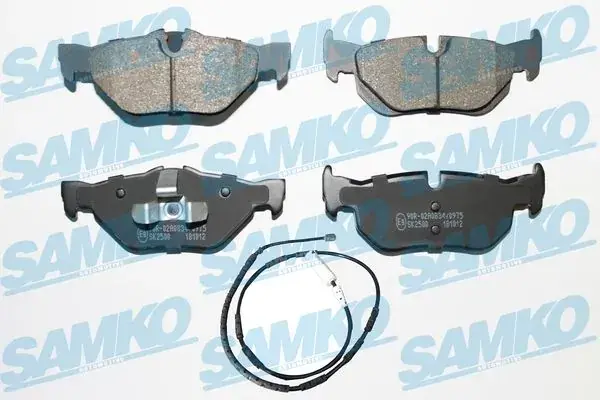 Колодки гальмівні задні BMW 1 (E87), 3 (E90) (LPR-Samko) SAMKO 5SP1876B (фото 1)