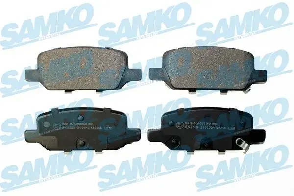 Колодки гальмівні задні Tesla Model 3 17->/Model Y 19-> (LPR-Samko) SAMKO 5SP2266 (фото 1)