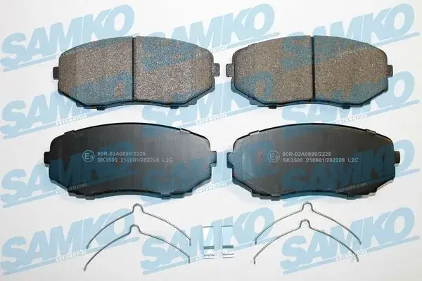Колодки дискові Mazda CX-7/CX-9, Mitsubishi L200/Pajero Sport 06-> (LPR-Samko) SAMKO 5SP2208 (фото 1)