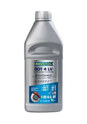 Рідина гальмівна 1л "DOT-4 LV" Ravenol (ABS / ESP / ASR) RAVENOL 1350605-001 (фото 1)