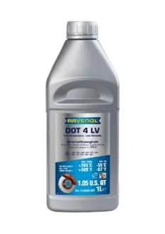 Рідина гальмівна 1л "DOT-4 LV" Ravenol (ABS / ESP / ASR) RAVENOL 1350605-001